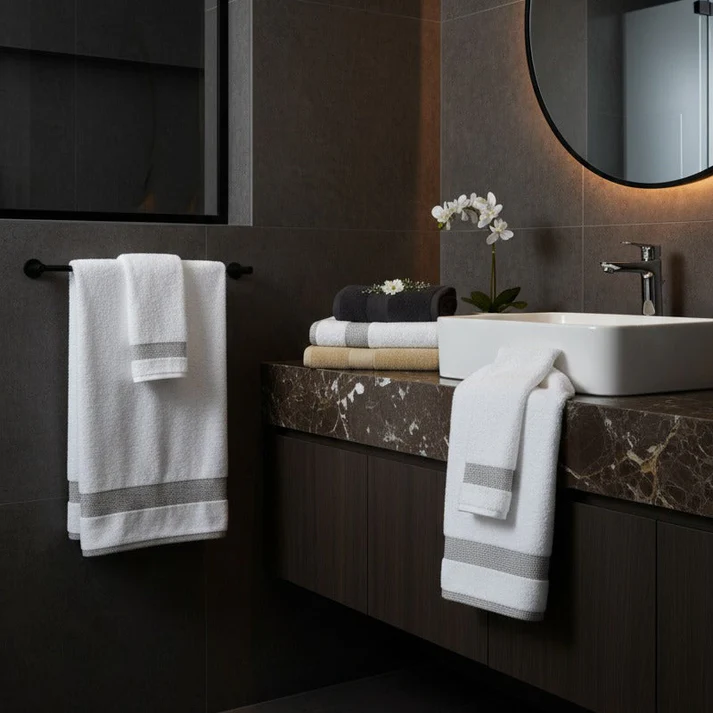 1 PC Bath Towel-White